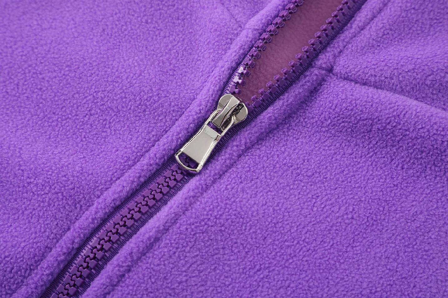 Dívčí flísová vesta Kugo FM7894 fialová